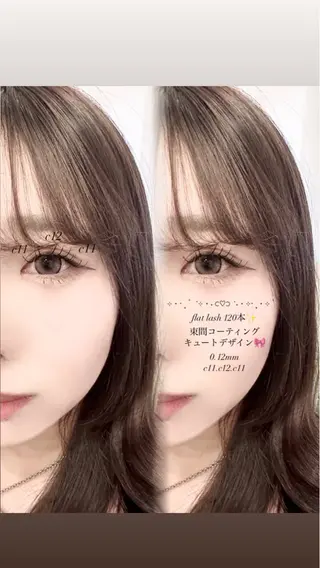 マツエク・マツパ eye・nail salon fixlash 江坂店所属・大山 紗夏のマツエク・マツパデザイン