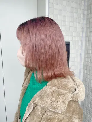 ミディアム カラー 艶カラー/縮毛矯正/ ケア/アレンジ/桜悠のヘアスタイル