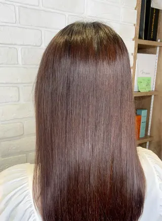 ロング ヘアアレンジ 髪質改善/縮毛矯正 艶カラー/珠聡のヘアスタイル