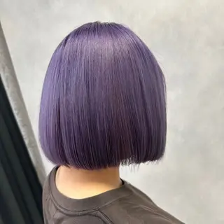 ミディアム カラー レイヤーブリーチ特化 ホワイト専門/岸のヘアスタイル