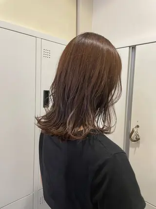 ミディアム カラー ボブ/透明感 カラー /風花のヘアスタイル