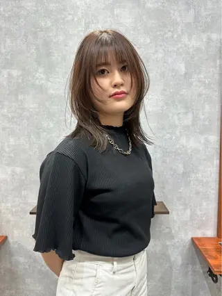 ミディアム カラー C'LD Hair Produce【シールドヘアープロデュース】所属・シールドヘアー/那覇 /縮毛矯正/ブリーチのヘアスタイル