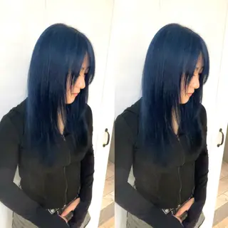 セミロング カラー ブリーチデザインカラ ー/メンズ◎mariのヘアスタイル