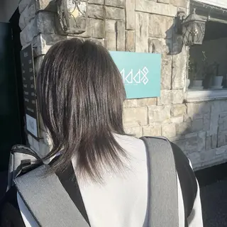 セミロング カラー ヘアアレンジ メンズ Add9 柳田健登のヘアスタイル