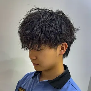 パーマ メンズ カットモデル募集🐺 らいと💎のヘアスタイル