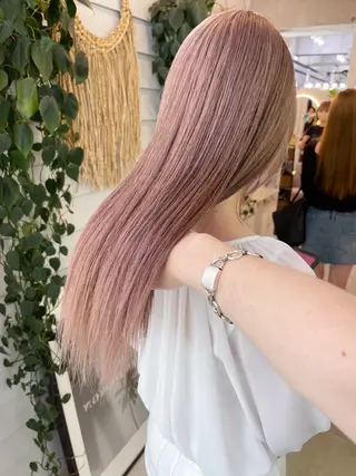 セミロング カラー AiM 大名　似合わせカットのヘアスタイル