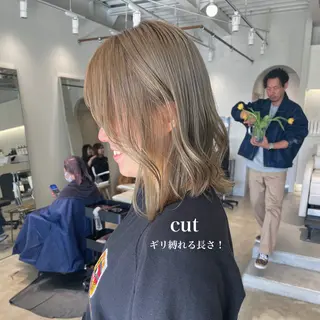 セミロング 峯崎 葵のヘアスタイル