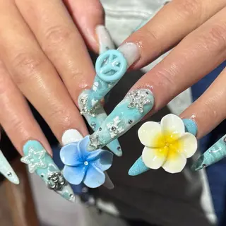 ロング 小川 柚香のネイルデザイン