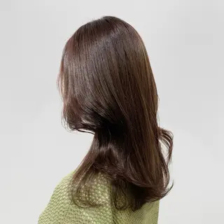 ロング カラー ヘアアレンジ キヨミ 韓国レイヤーカットのヘアスタイル