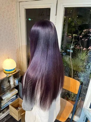 ロング カラー chikashitsu所属・Junmi/ﾁｶｼﾂ /堀江のヘアスタイル