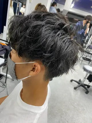 ショート パーマ メンズ 🟦ニュアンス/メン ズパーマ横浜🟦のヘアスタイル