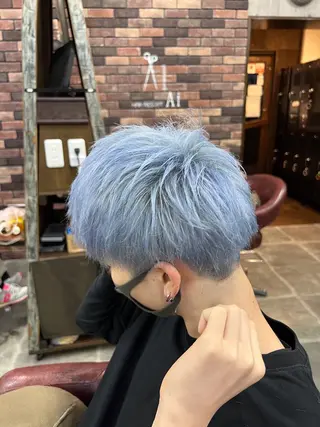 カラー メンズ 銀座No.1🏆✨ メンズパーマ特化のヘアスタイル