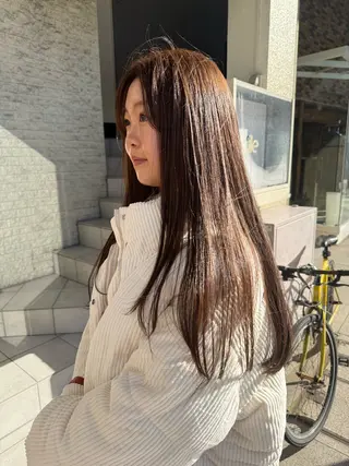 ロング カラー 伶風/ボブ/ ヘーゼルベージュのヘアスタイル