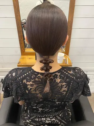 ミディアム ヘアアレンジ 🌟アレンジが似合う カラー🌟Rumiのヘアスタイル