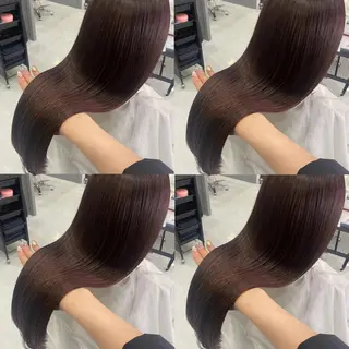 ロング カラー 髪質改善×矯正🫧 韓国ヘアasamiのヘアスタイル