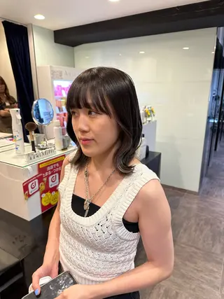 ミディアム カラー レイヤー/艶カラー ROKUのヘアスタイル