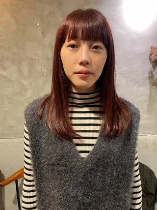 ロング さの あやねのヘアスタイル