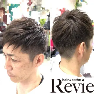 ショート カラー メンズ Revie所属・松 下のヘアスタイル