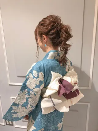 ヘアアレンジ 似合わせ艶髪カラー ❤️ハダユミのヘアスタイル