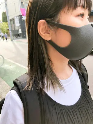 セミロング カラー 長井 美佳のヘアスタイル