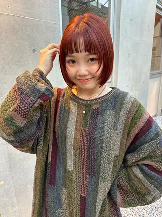 ショート ボブ/似合わせカット /ニュアンスカラーのヘアスタイル