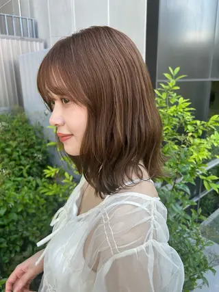 カラー 💟艶カラー・トリー トメント/リサ🤍のヘアスタイル