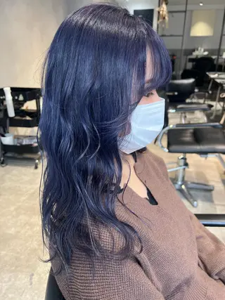 セミロング カラー M IIのヘアスタイル