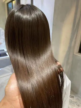 セミロング カラー サイエンスアクア/艶 髪/レイヤー/清水のヘアスタイル