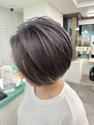 ショート 💚透明感カラー💚 ♻️本間♻️のヘアスタイル