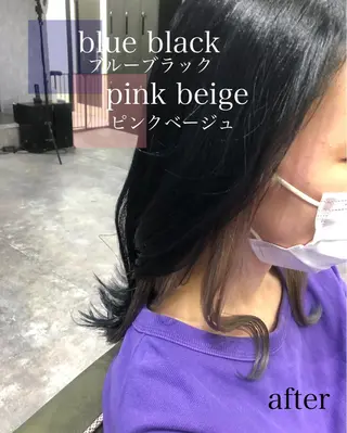 セミロング カラー MILI HAIR所属・韓国ヘア🇰🇷 RYOTAのヘアスタイル