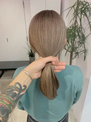 ミディアム 韓国風/髪質改善 赤み消し✨junkiのヘアスタイル