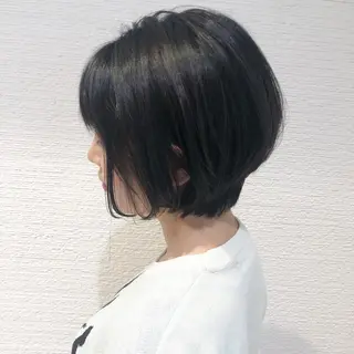 ショート ショート/ボブ/ 白髪ぼかし/しんやのヘアスタイル