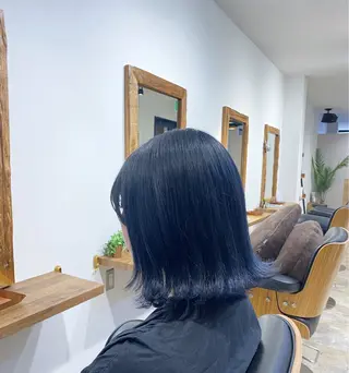 ミディアム カラー ヘアアレンジ TIERRA西新店所属・濱川 美紀のヘアスタイル