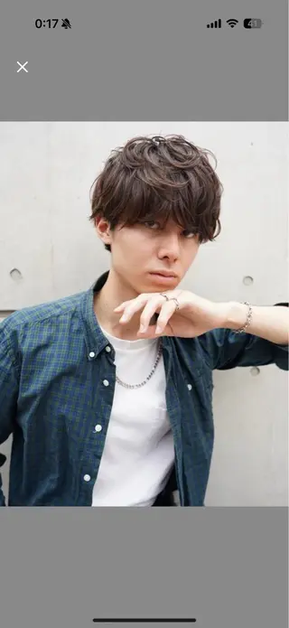 ショート メンズ nico TOKYO所属・ニュアンス/ センターパート/イノのヘアスタイル