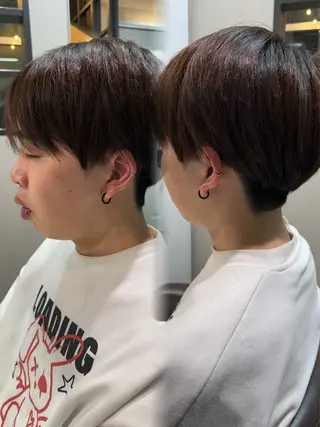 ショート メンズ 藤崎百道メンズカット Zina/森井唯央のヘアスタイル