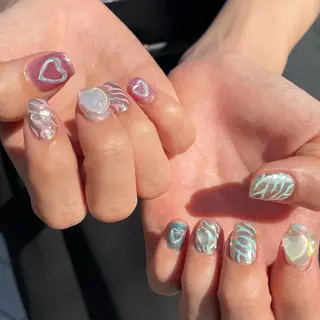 ネイル 新井 ひなののネイルデザイン