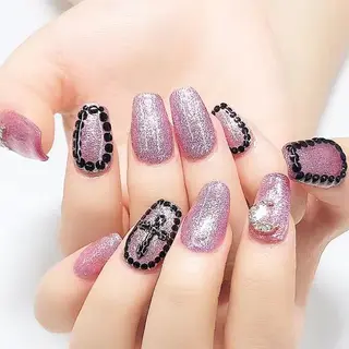 ネイル ロング リラネイル ギョウのネイルデザイン