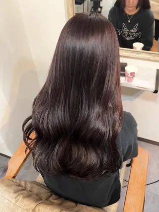 カラー Sherry/R 三川町 ayakaのヘアスタイル