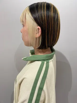 ショート カラー ハイトーン/ボブ /Riimooaのヘアスタイル