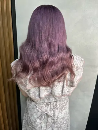 セミロング 濱川響太レディース カットモデルのヘアスタイル