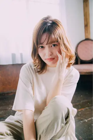 ミディアム 中田  翔のヘアスタイル