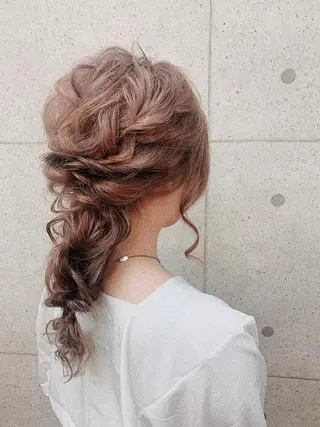 ロング ヘアアレンジ Mululu所属・京都最安価エクステ muuka🦋のヘアスタイル