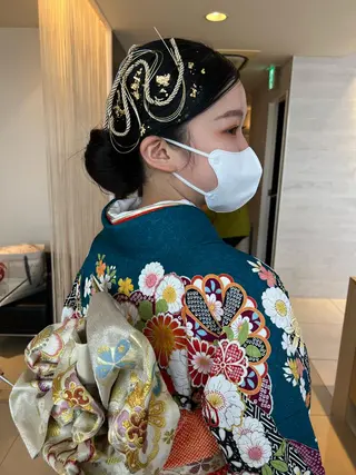 ロング ヘアアレンジ 松永 梨央のヘアスタイル