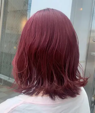 ミディアム カラー 韓国カット/透明感 Re.Labo岡本のヘアスタイル