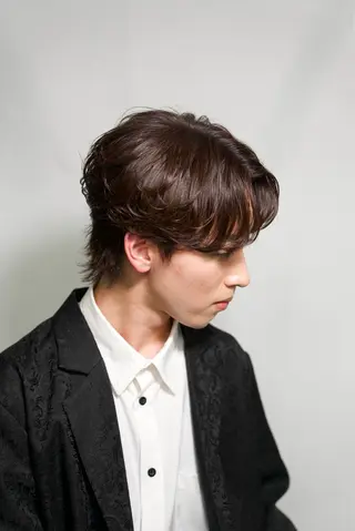 パーマ メンズ 人見知りさんでも安心 奥田 里佳子のヘアスタイル