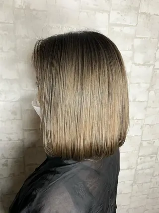 ミディアム カラー 船津武俊 フナツタケトシのヘアスタイル