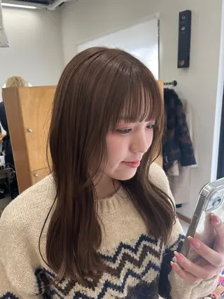 ロング カラー miyu /レイヤー/ブリーチのヘアスタイル