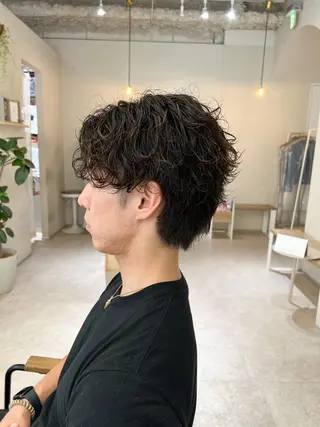 パーマ メンズ 桑原 希吏のヘアスタイル