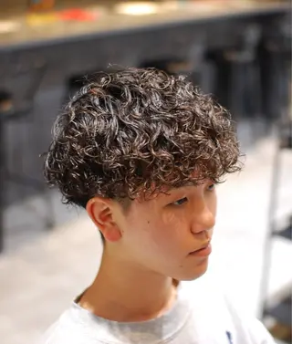 メンズ メンズパーマ/鈴木 雅也/メンズカットのヘアスタイル