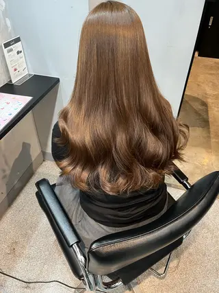 ロング 濱川響太レディース カットモデルのヘアスタイル